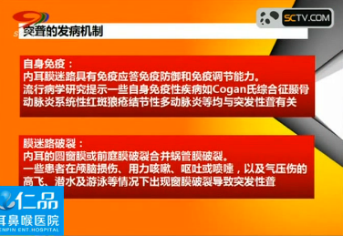 突发性耳聋的发病机制